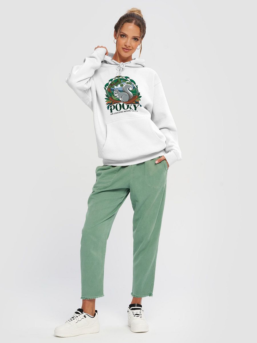 Premium, super soft Hoodie: Pooky for the legalization of nature's medicine product image (5)