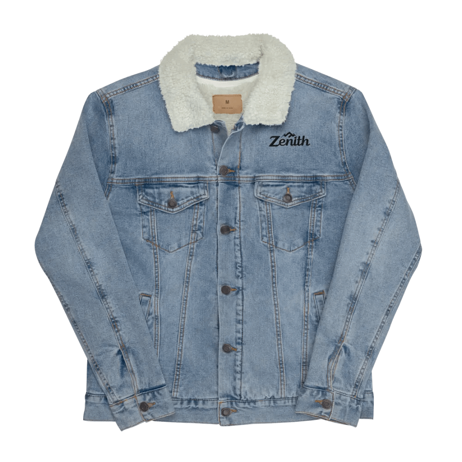 Zenith Unisex Heavyweight Sherpa Denim Jacket - 12oz - Black & Light Denim product image (5)