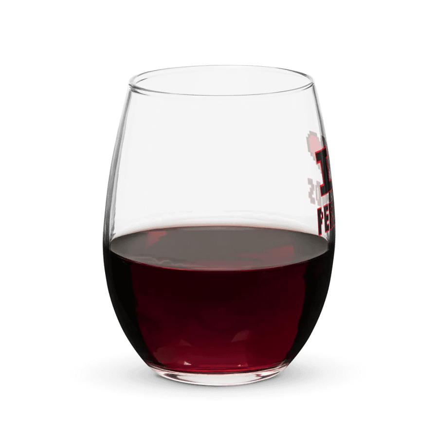 I Heart Perler Bead 2 Wine Glass product image (8)