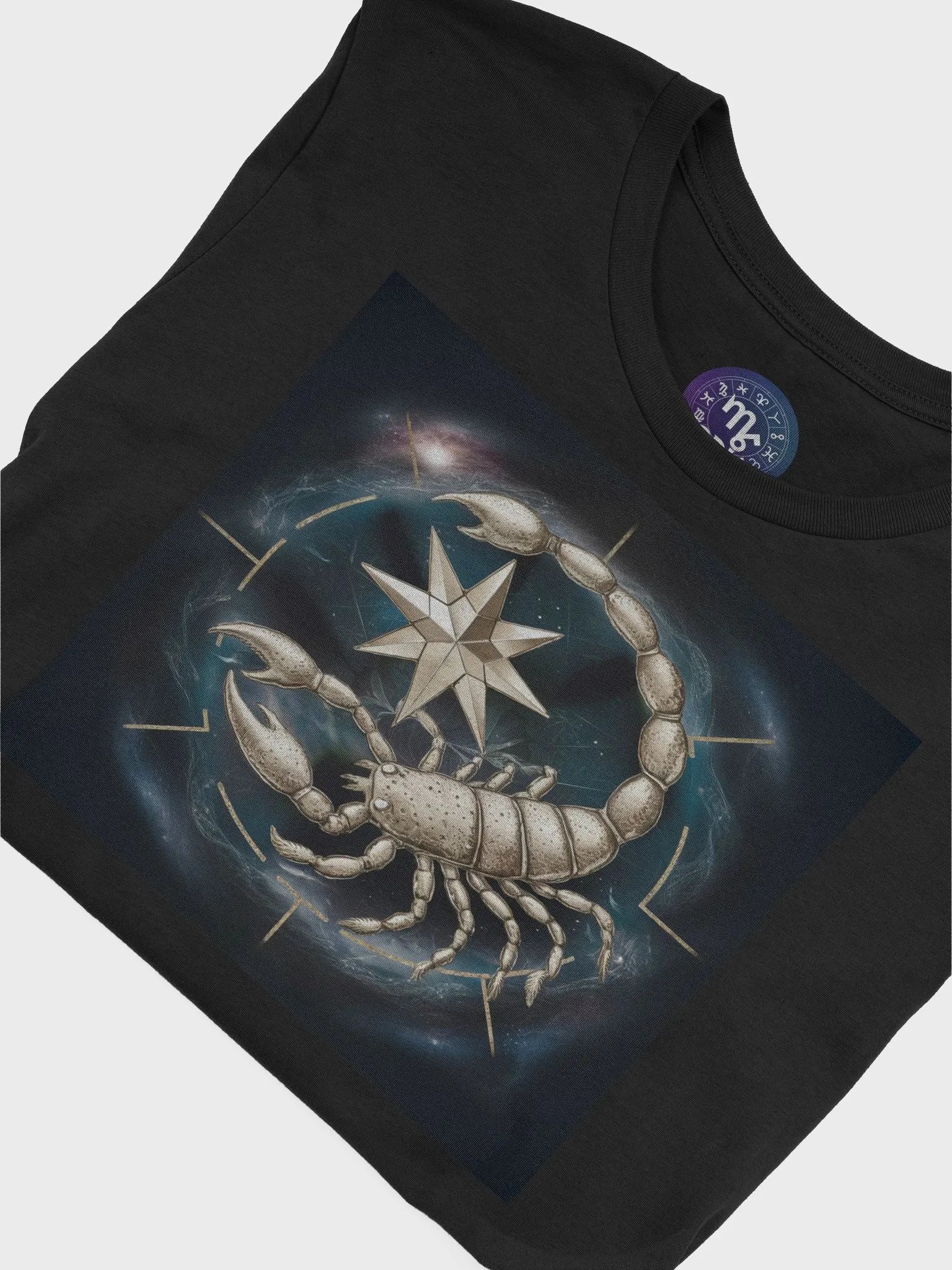 Scorpio Zodiac Unisex Supersoft T-Shirt with Cosmic Design product image (7)