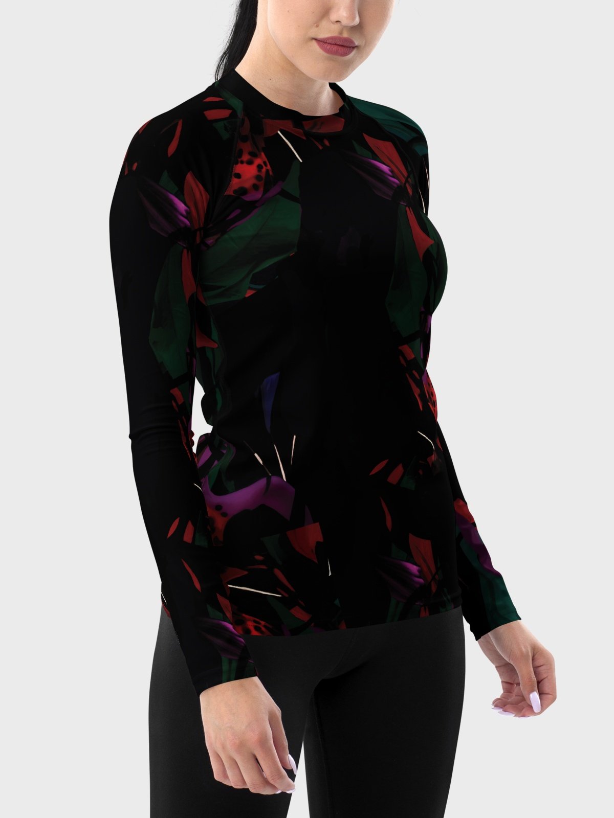 Rash Guard "Blosoom At Midnight" product image (4)