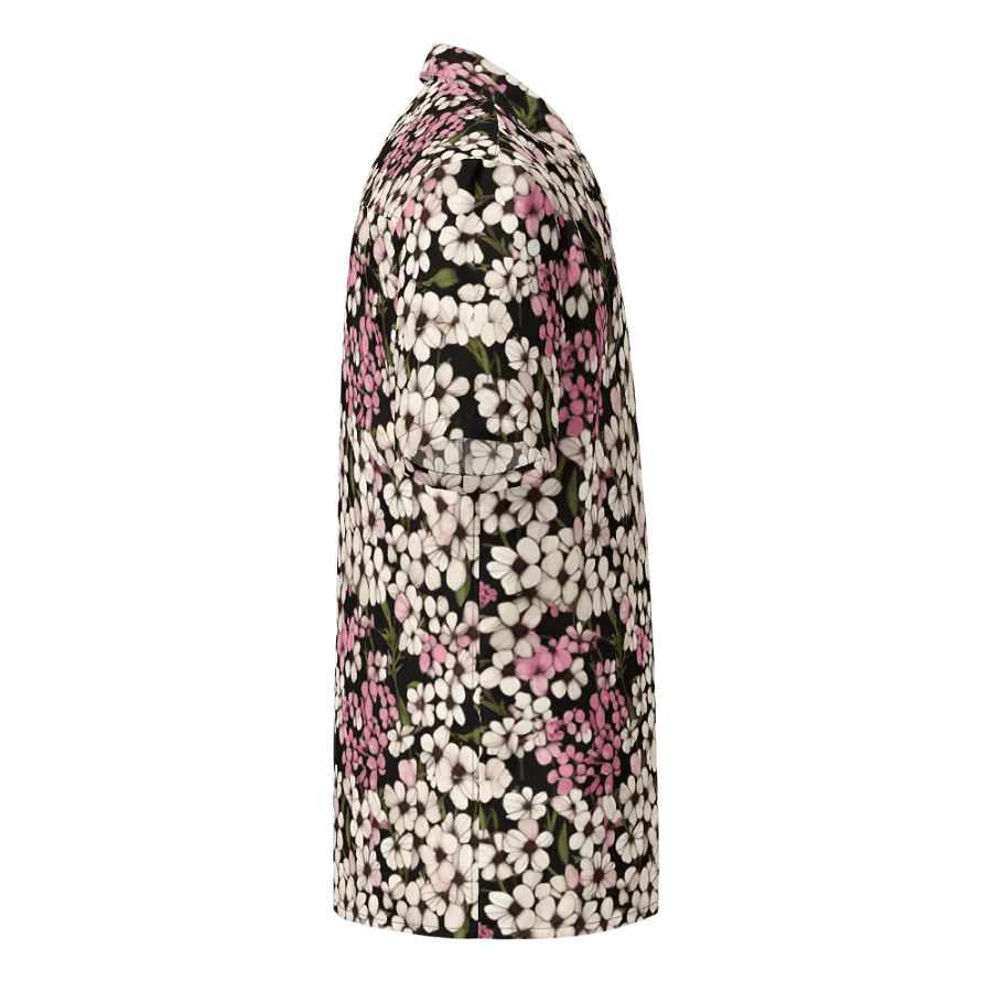 Floral Pattern Baby's Breath Flowers Hawaiian Shirt product image (4)