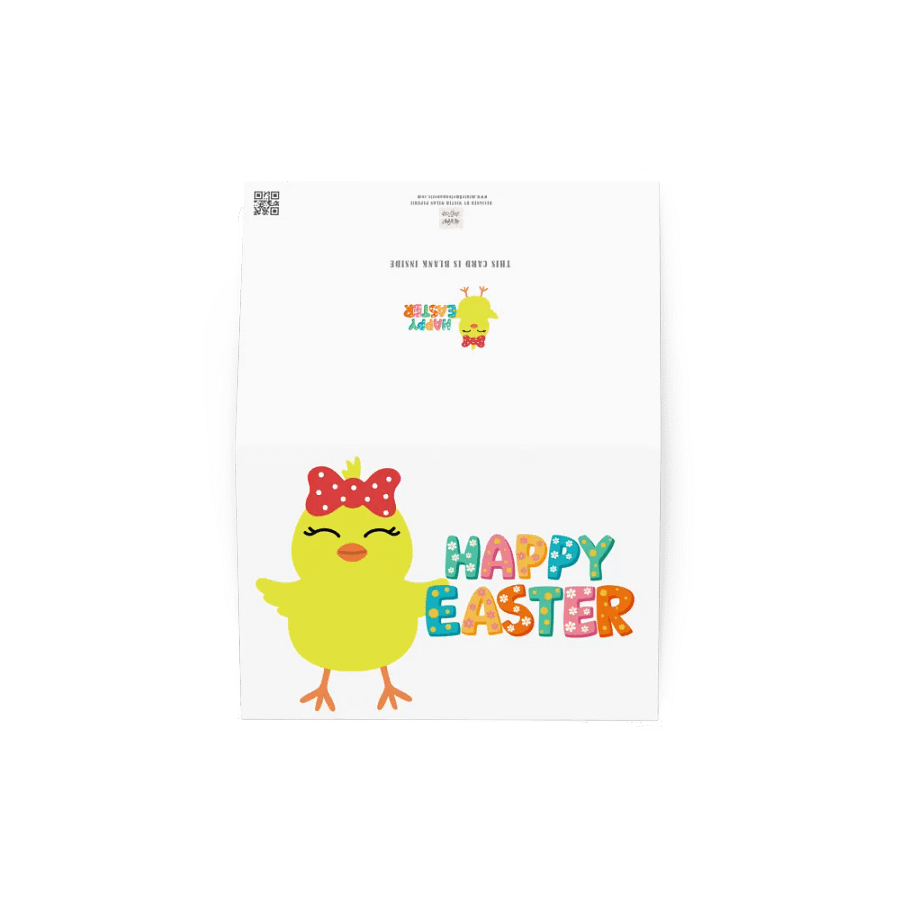 Cute Chick Happy Easter Card product image (5)