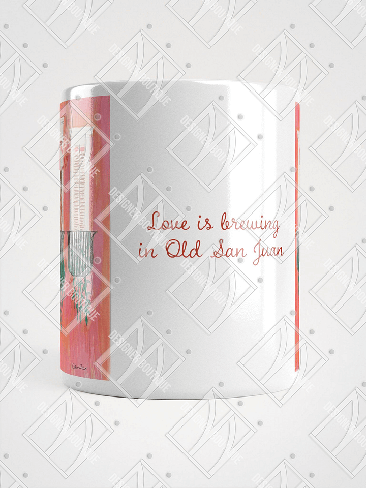 NN Designer Boutique x Camila Arraiza: Mug(Brunette) – Love is Brewing in Old San Juan product image (2)