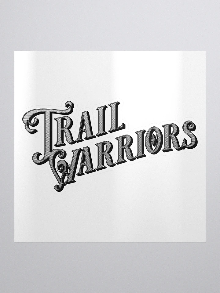 Black w/ Gradient Classic Trail Warriors Emblem Sticker product image (1)