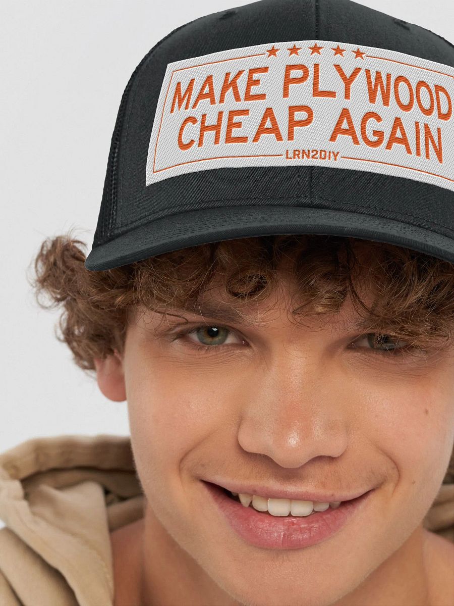 Make Plywood Cheap Again Mesh Trucker Hat product image (57)