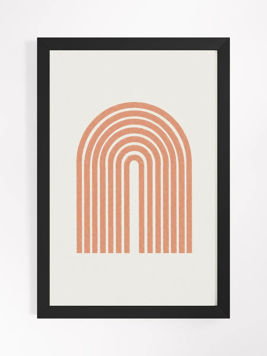 Symmetrical Coral Arch Framed Poster | Elegant and Modern Wall Art product image (2)