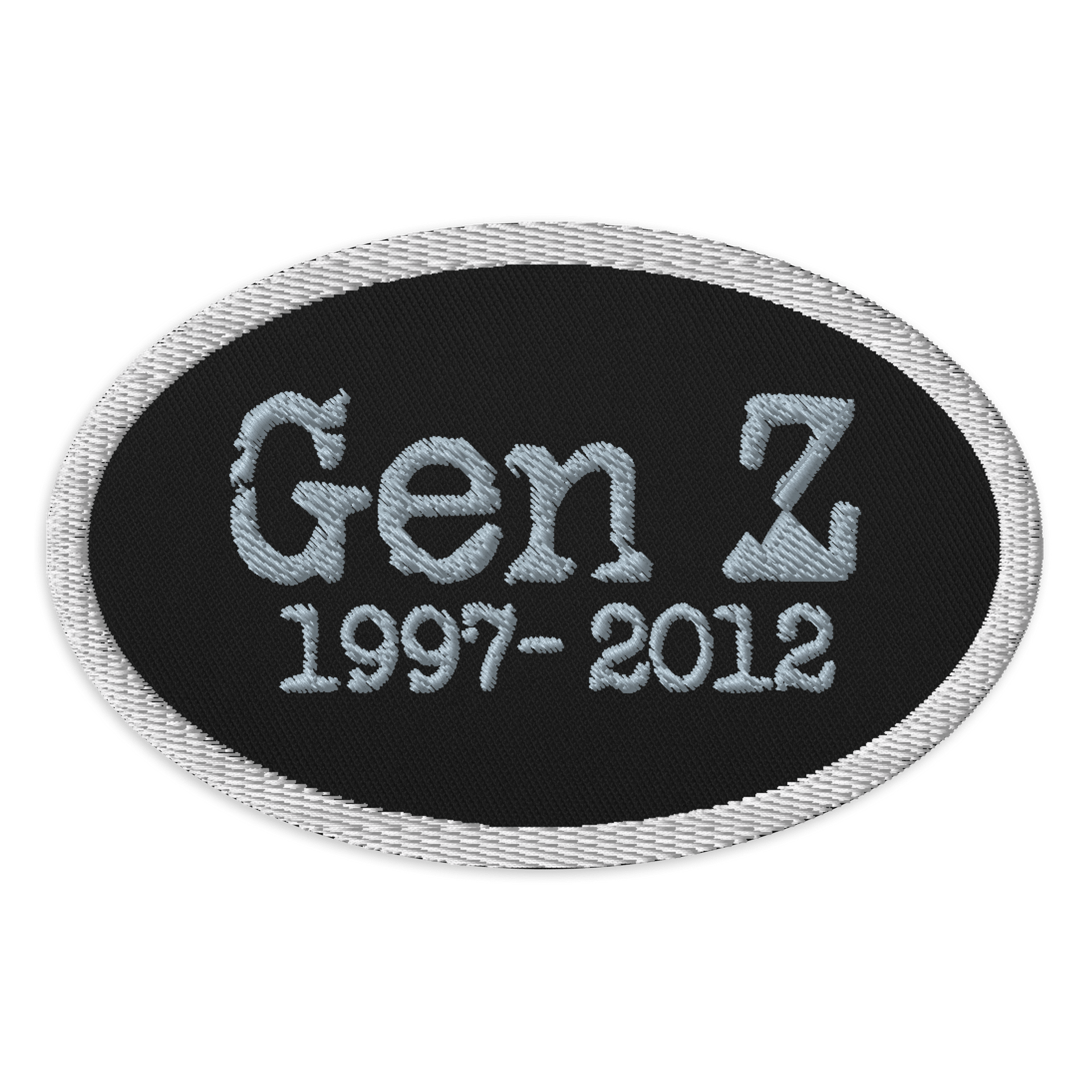 Gen Z 1997–2012 Embroidered Patch product image (1)