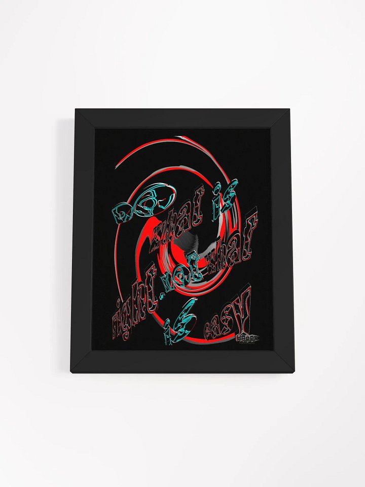 Do What Is Right Not What Is Easy - Framed - Black - High-Quality Poster product image (1)