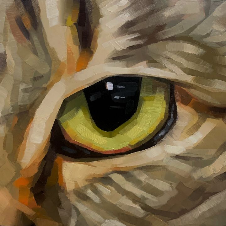 Mini Tiger Eye - Original Oil Painting product image (1)