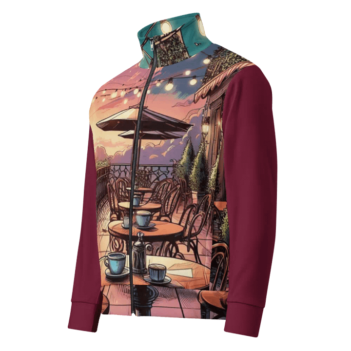 Sunset Café Terrace Track Jacket | Ai Design product image (1)