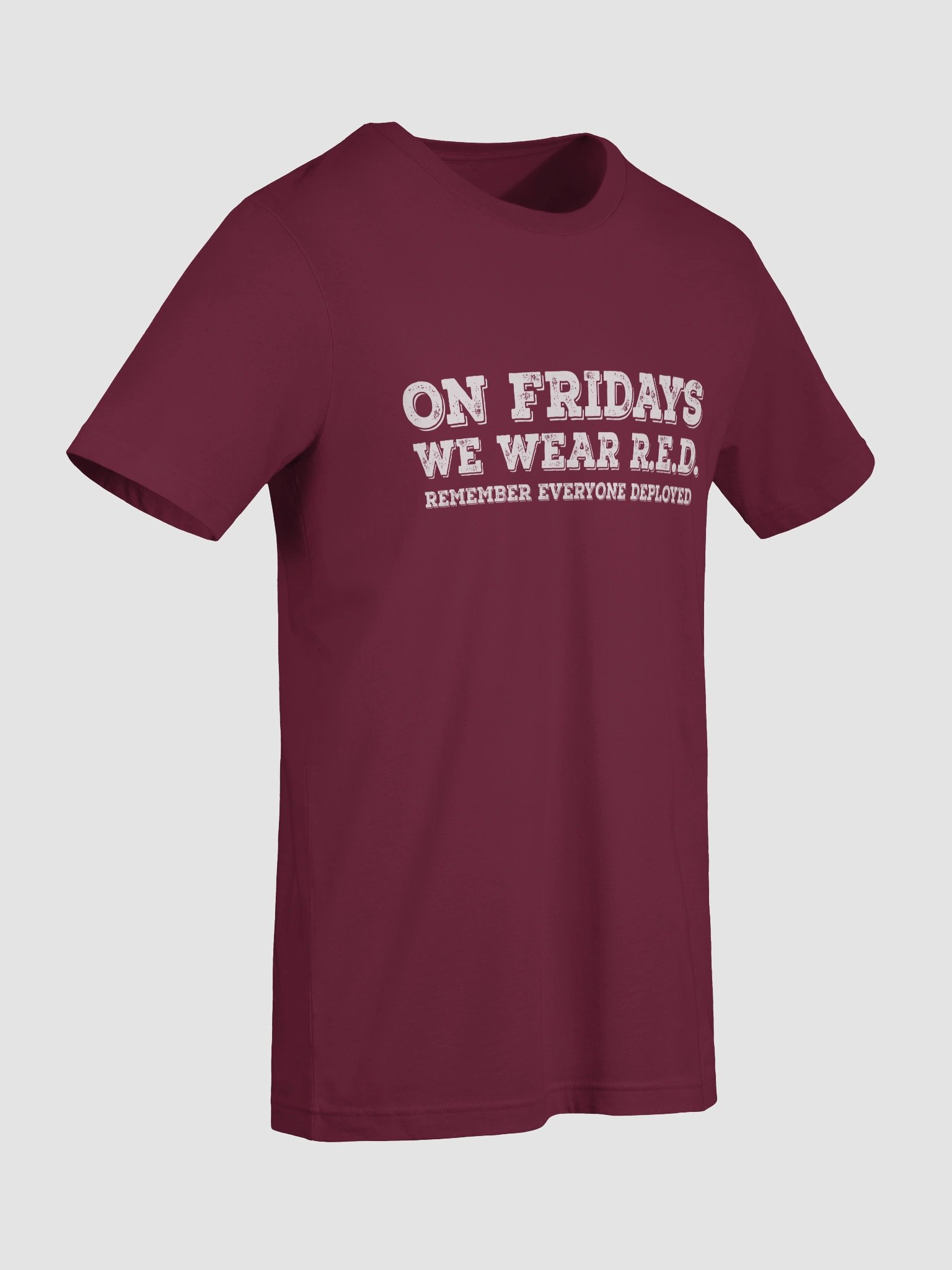 Womens Bella+Canvas Supersoft T-Shirt (On Fridays We Wear R.E.D. (Remember Everyone Deployed)) product image (9)