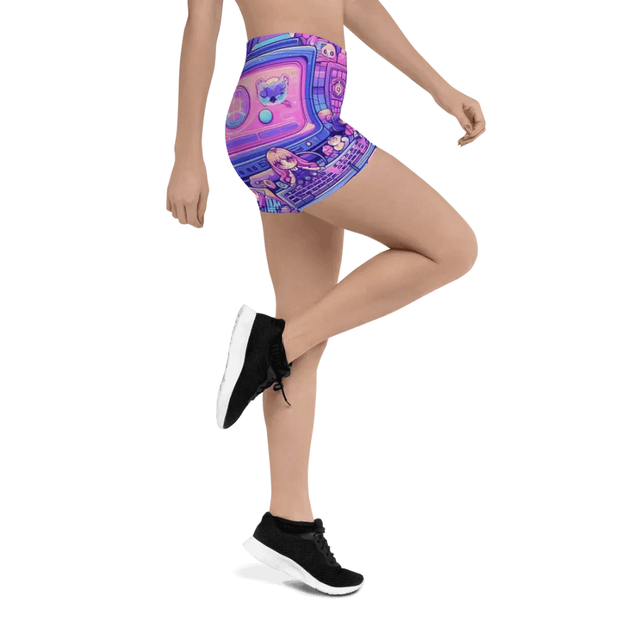 Otaku Wonderland Yoga Shorts product image (4)