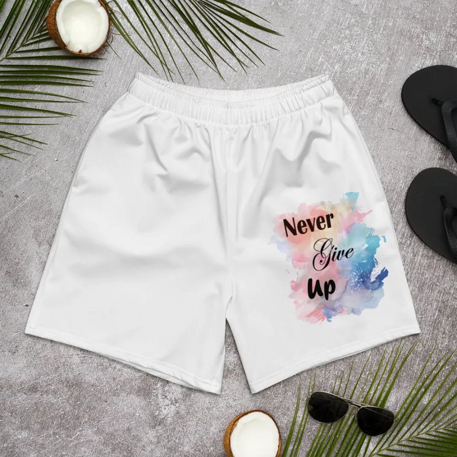 Nebula Never Give Up Athletic Shorts product image (10)