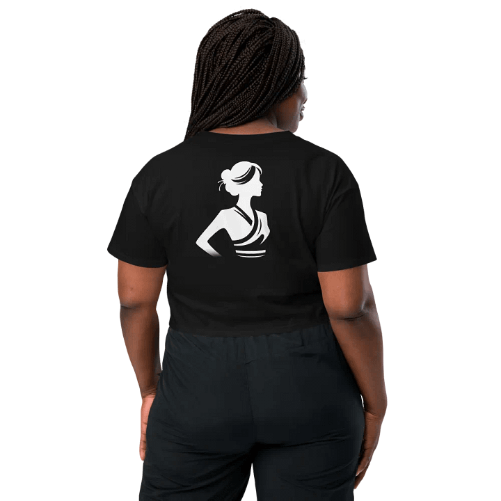 T3 Silhouette Oriental Woman Crop Top product image (2)