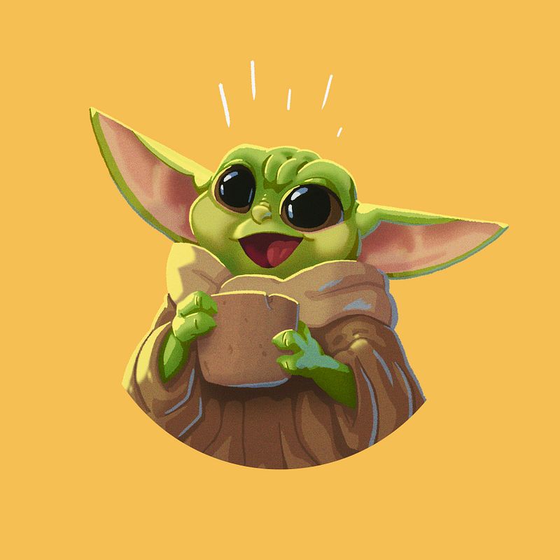 Grogu Print (6x6")