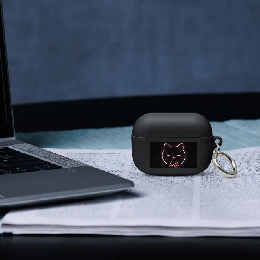 Neon Kitty Greetings AirPods Case product image (20)