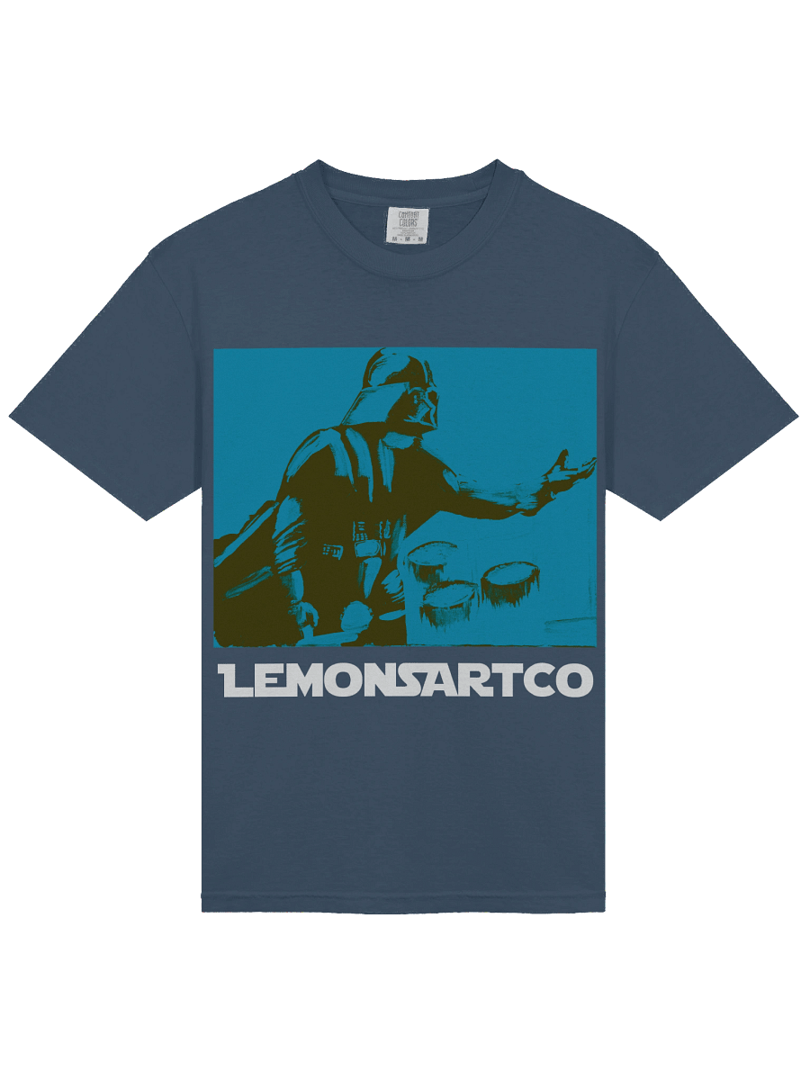 Darth Vader Blue Hi Contrast Cotton Tee product image (40)