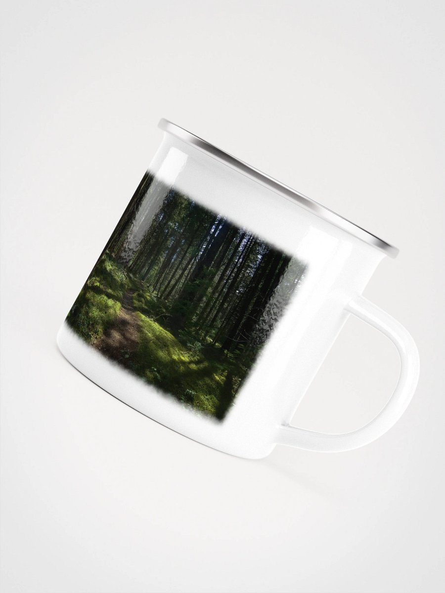 Lower Dungeness Trail Timber sun lighting Enamel Mug product image (5)
