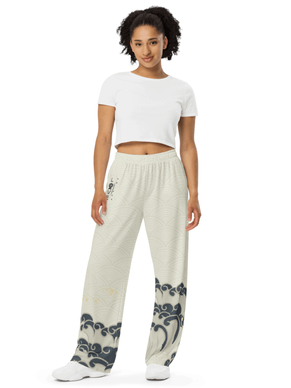 L2A 2025 Beige Wave Wide Leg Unisex Pants product image (4)