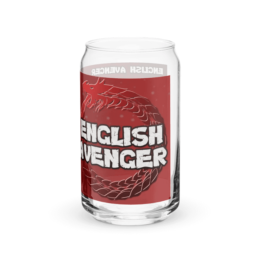 English Avenger Logo Graphic Can Shaped Glass product image (9)