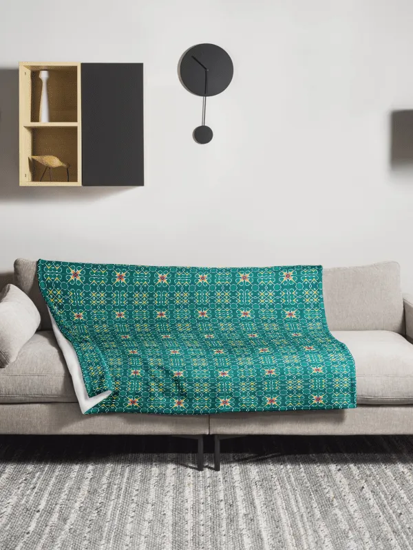 Symmetry Blooms Throw Blanket product image (2)