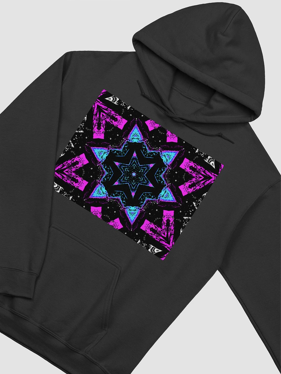 Abstract Vibrant Kaleidoscope of Turquoise and Pinks Women's Classic Hoodie product image (2)
