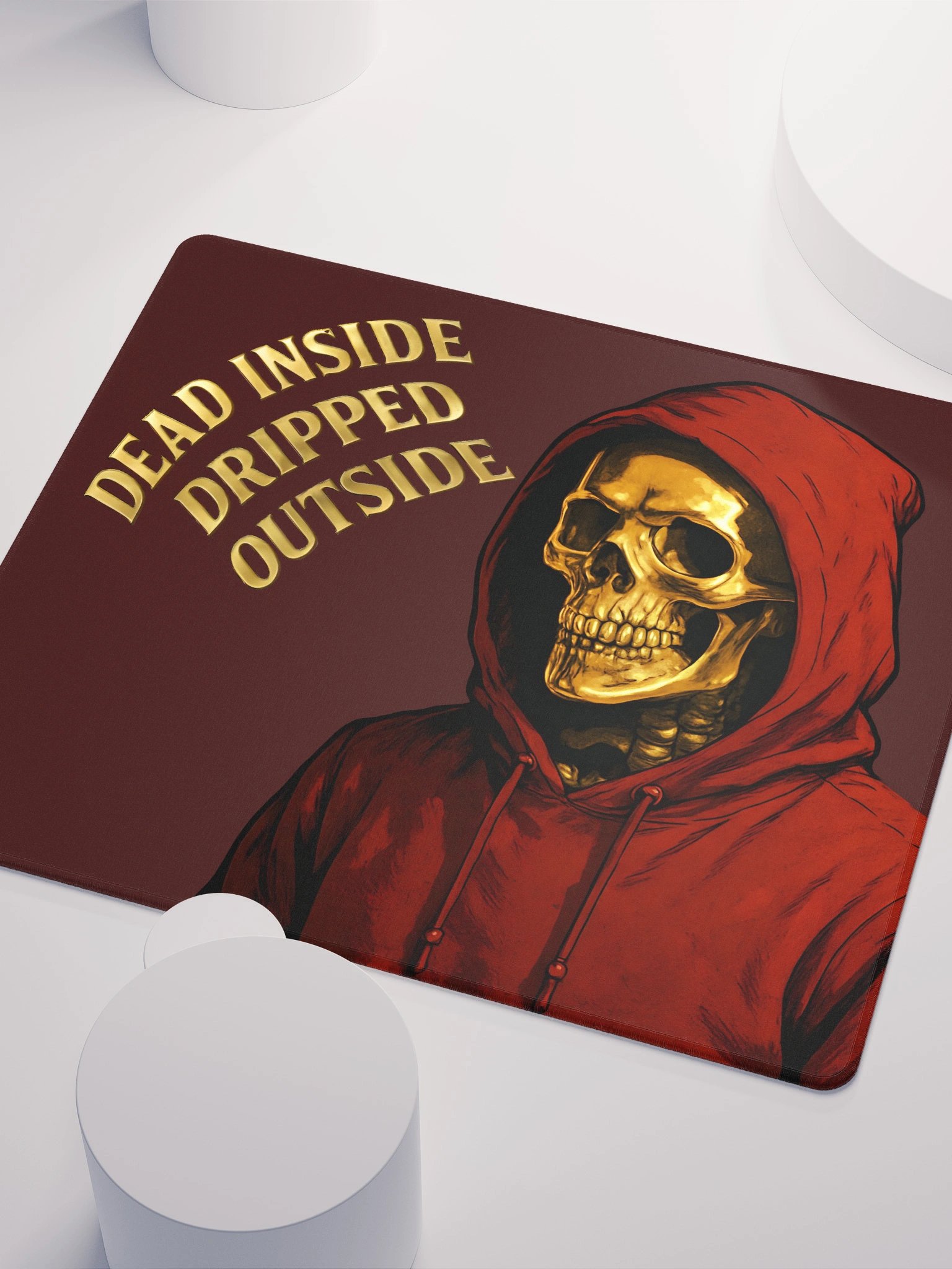 Specter LIMITED EDITION Gold-Rush Skull Gaming Mouse Pad product image (3)