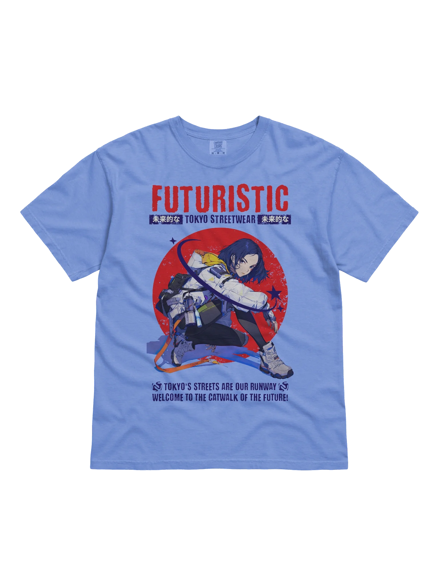 Y2K Japan Anime Tee Futuristic Fashion Tokyo Streetwear product image (6)