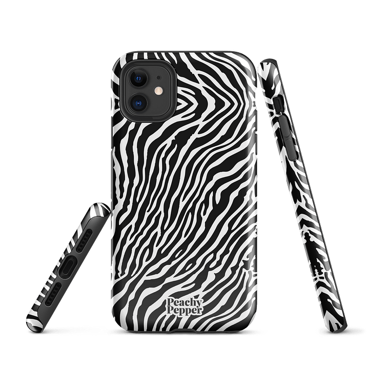 White Tiger Stripe iPhone Tough Case product image (1)
