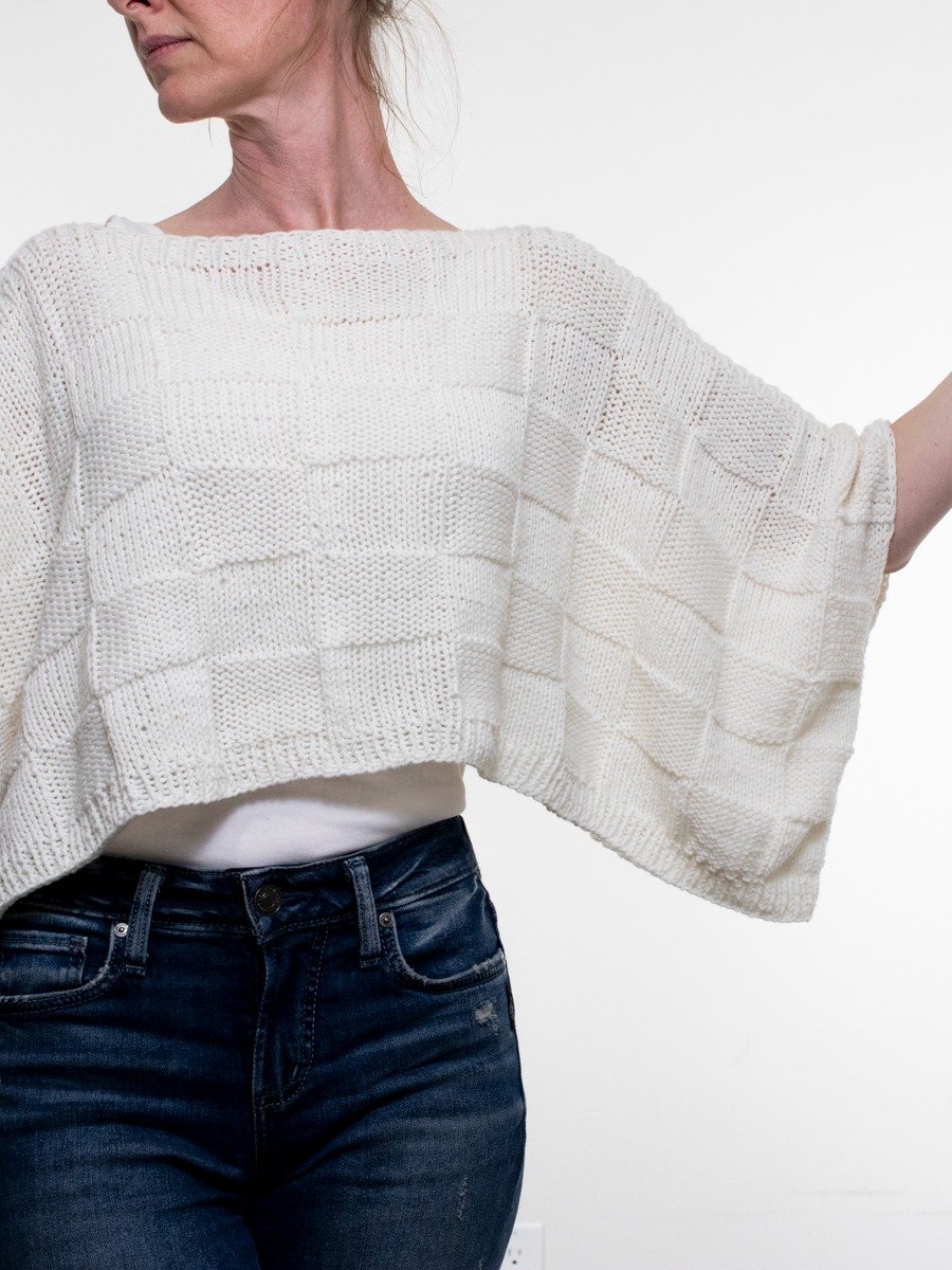 How to Knit a Seamless(ish) Quilt Poncho - Gentle Breeze product image (2)