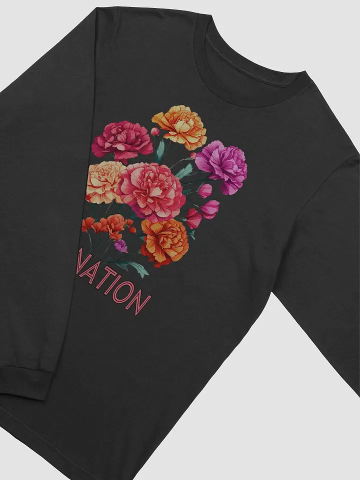 Floral Graphic | Long Sleeve T Shirt | Carnation product image (2)