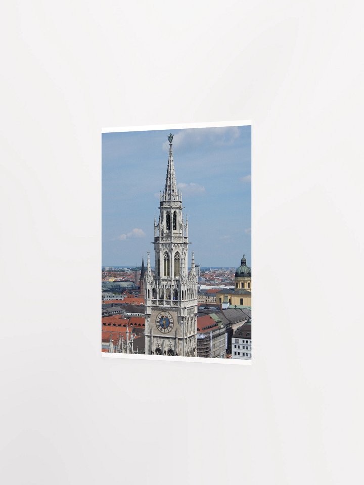 Munich - New Town Hall Bell Tower and skyline - print/poster product image (5)
