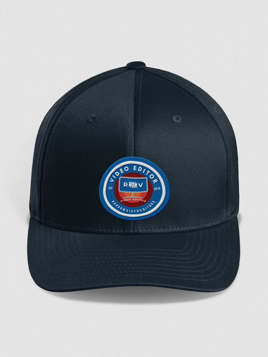 RandomVideoEditors V1 Flexfit Structured Fitted Cap V2 product image (1)