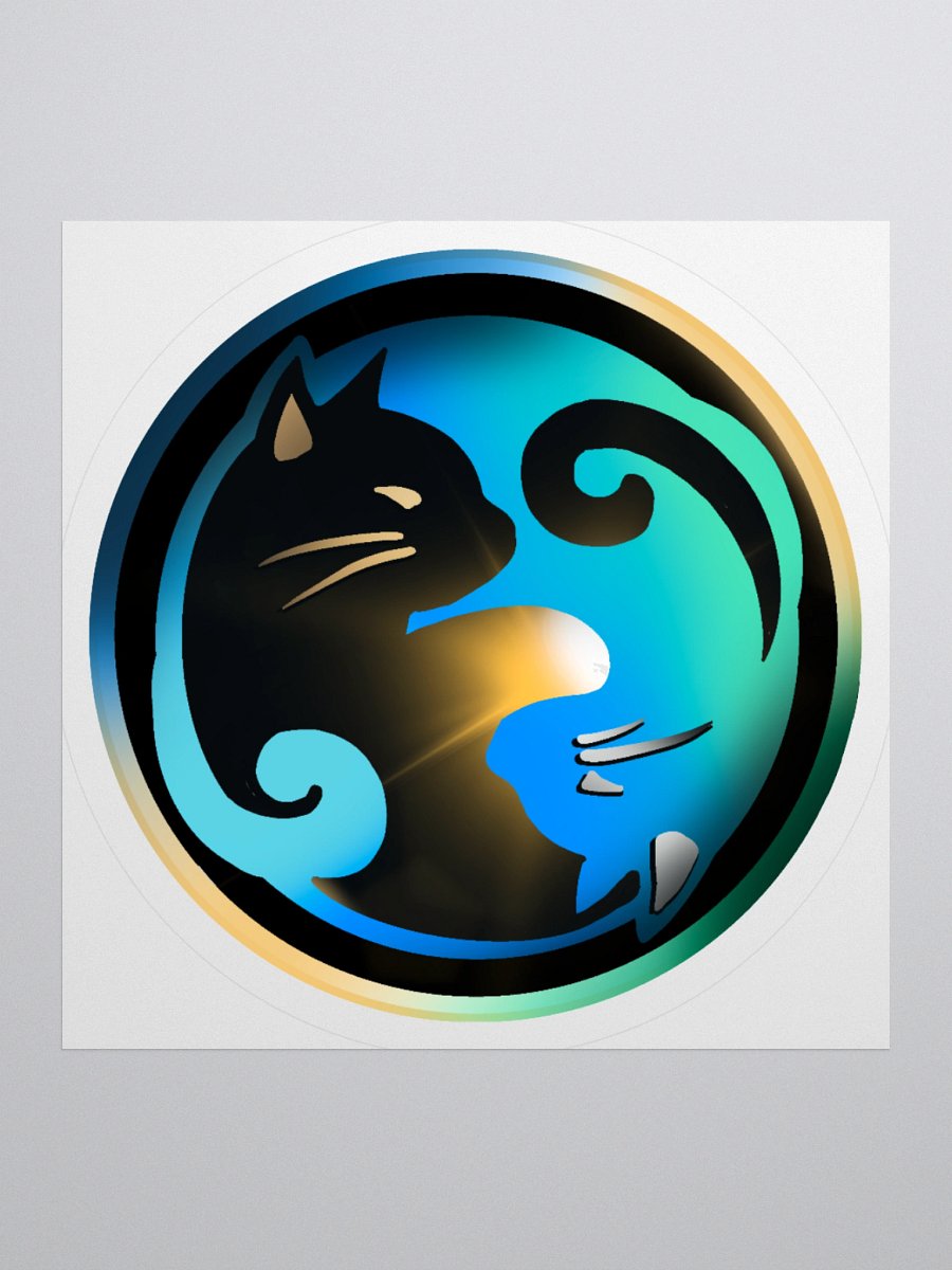Meow Yin Yang Sticker product image (1)