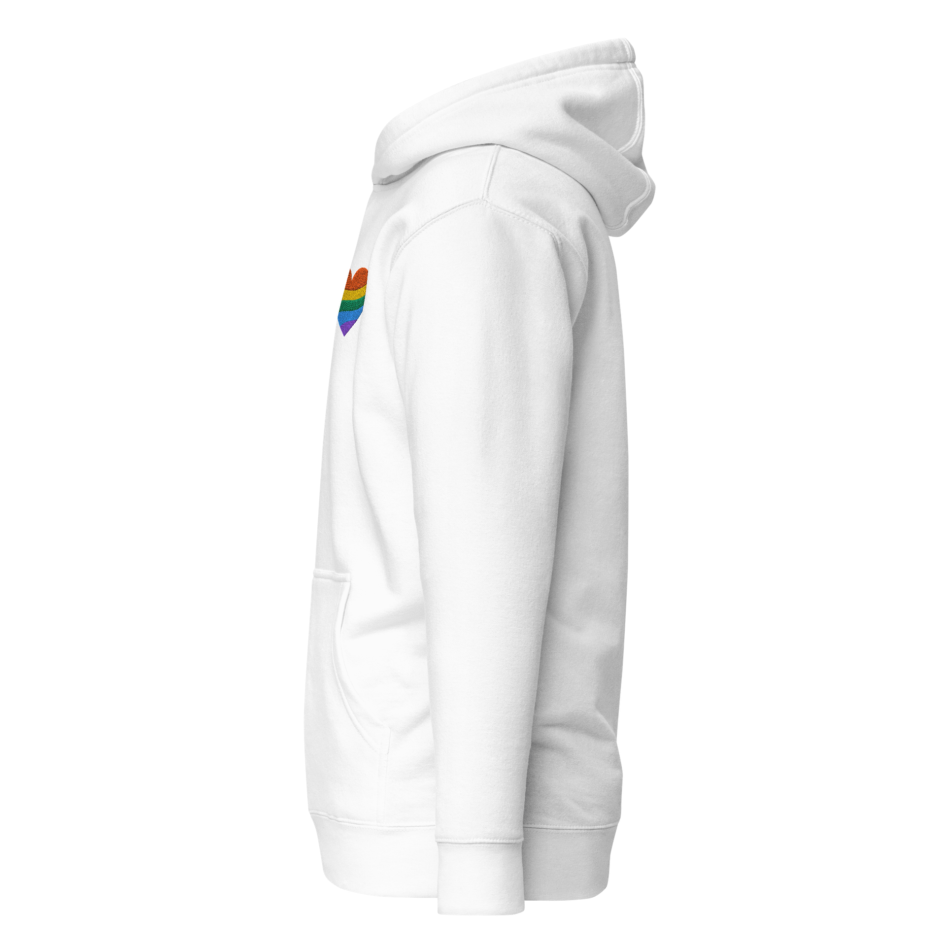 Rainbow Heart Unisex Hoodie product image (4)