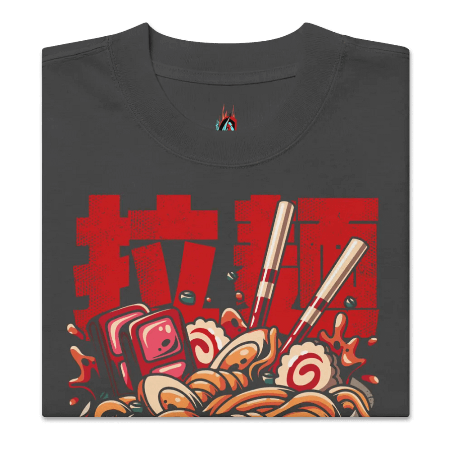 Skull Ramen Noodles - Oversized Tee product image (3)