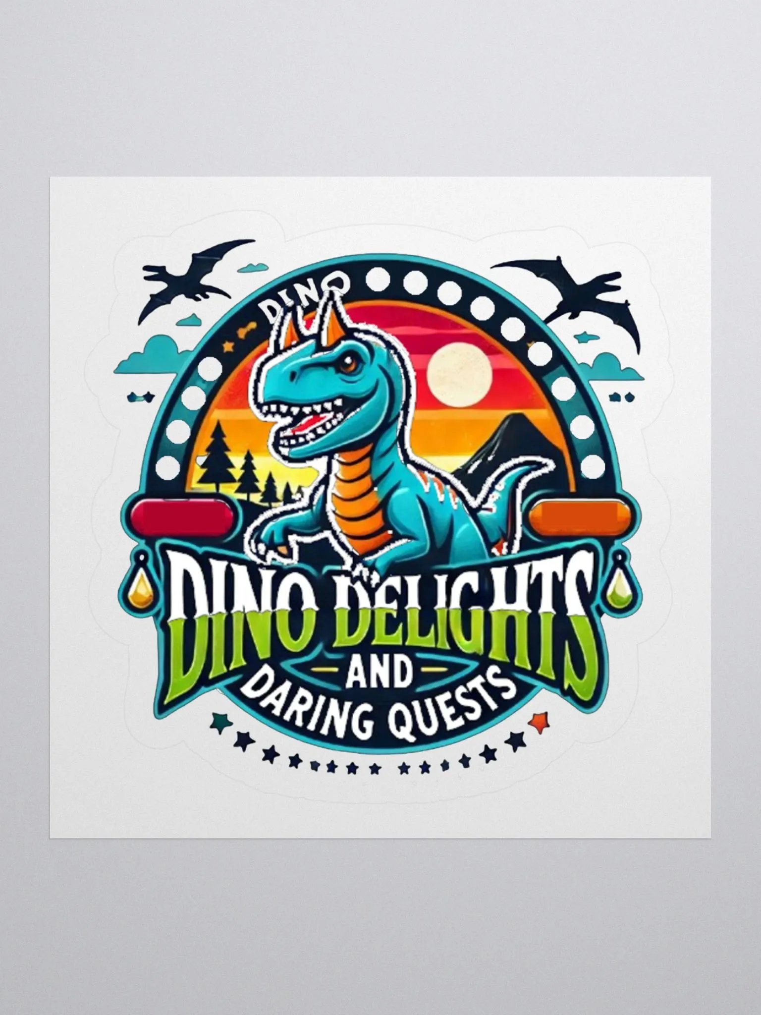 Dino Delights Kiss Cut Stickers product image (2)