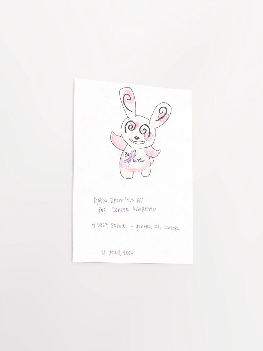 Dancing Panda Monster with General Cancer Awareness Ribbon product image (3)