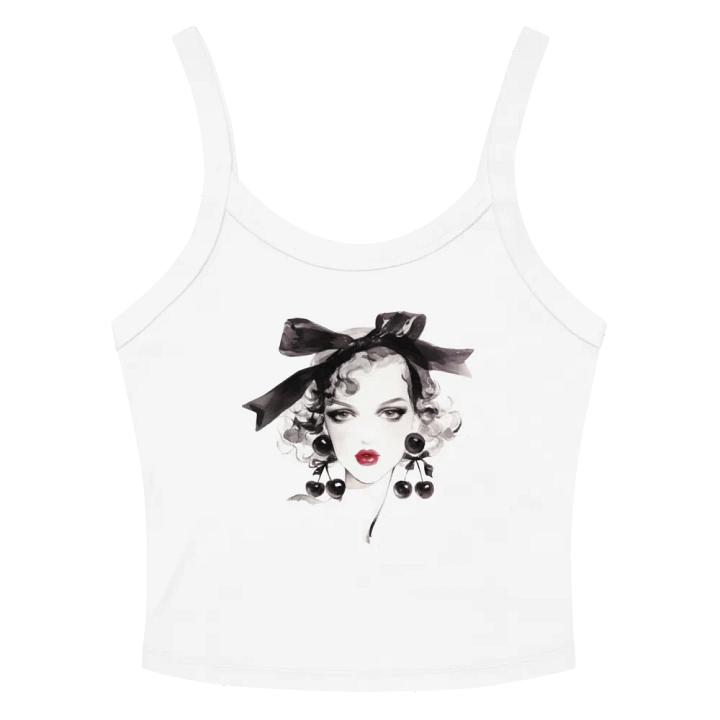 "Cherry Glam" Ribbed Tank product image (2)