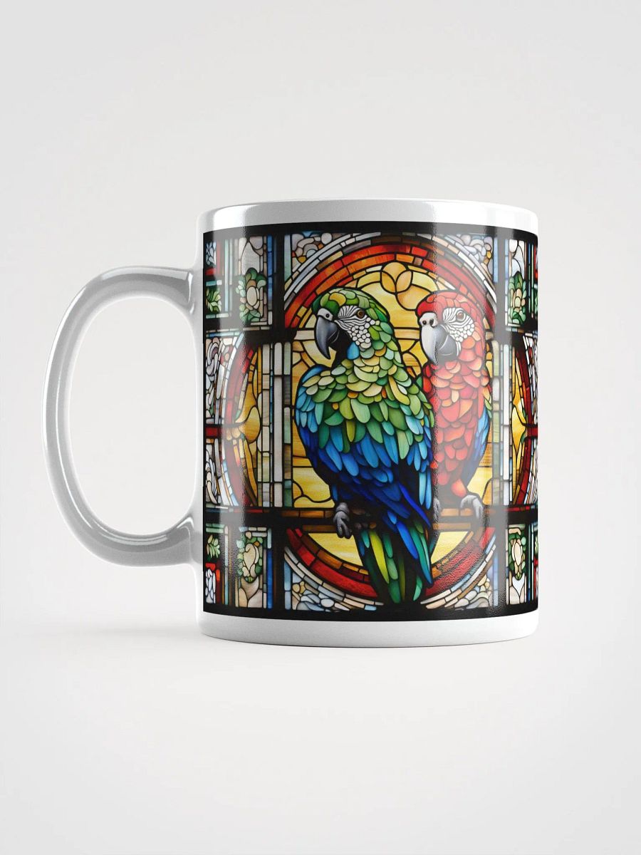 #003 - Macaw Sweethearts Stained Glass Mug product image (12)