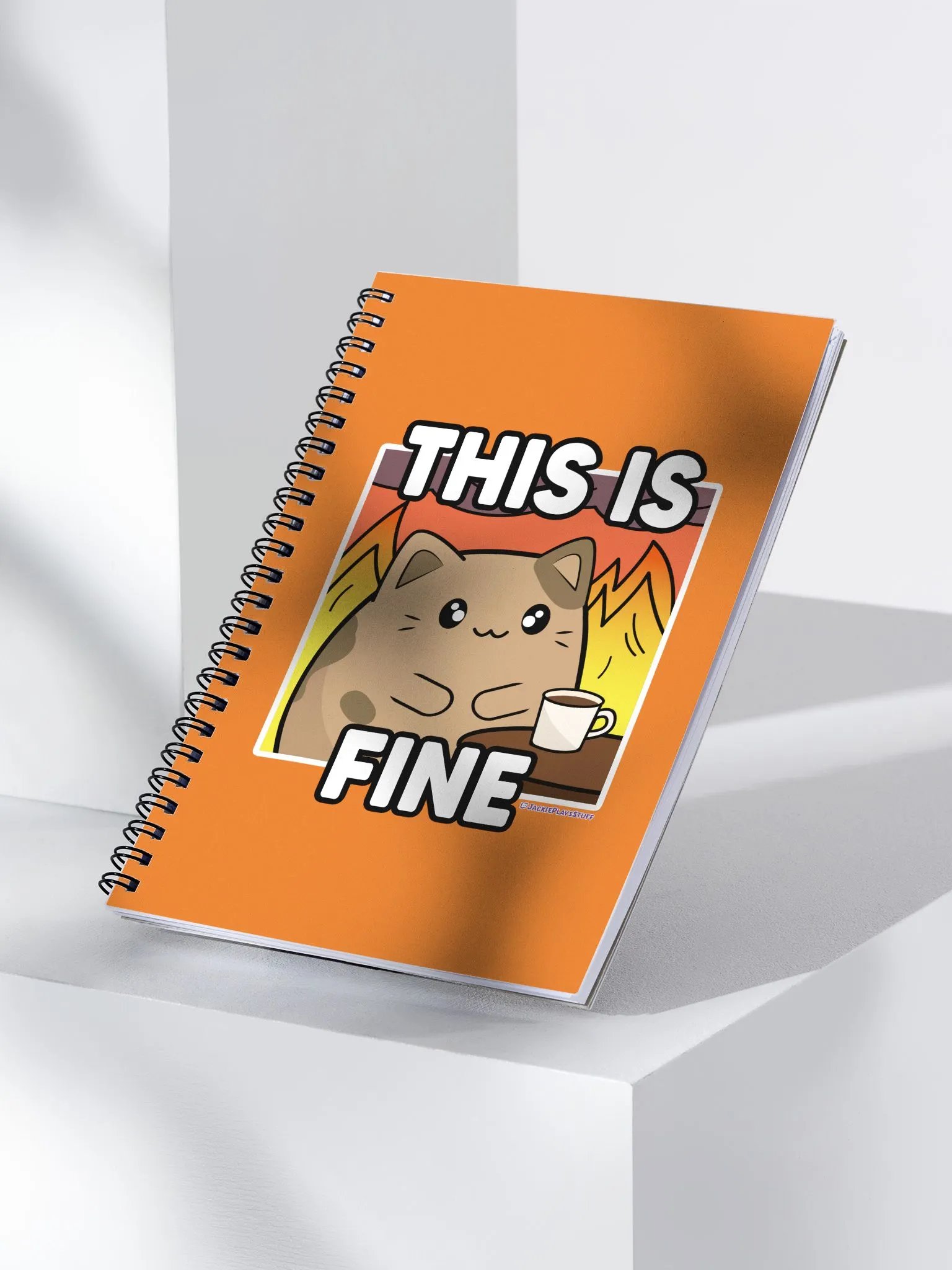This is Fine Spiral Notebook - Orange product image (3)