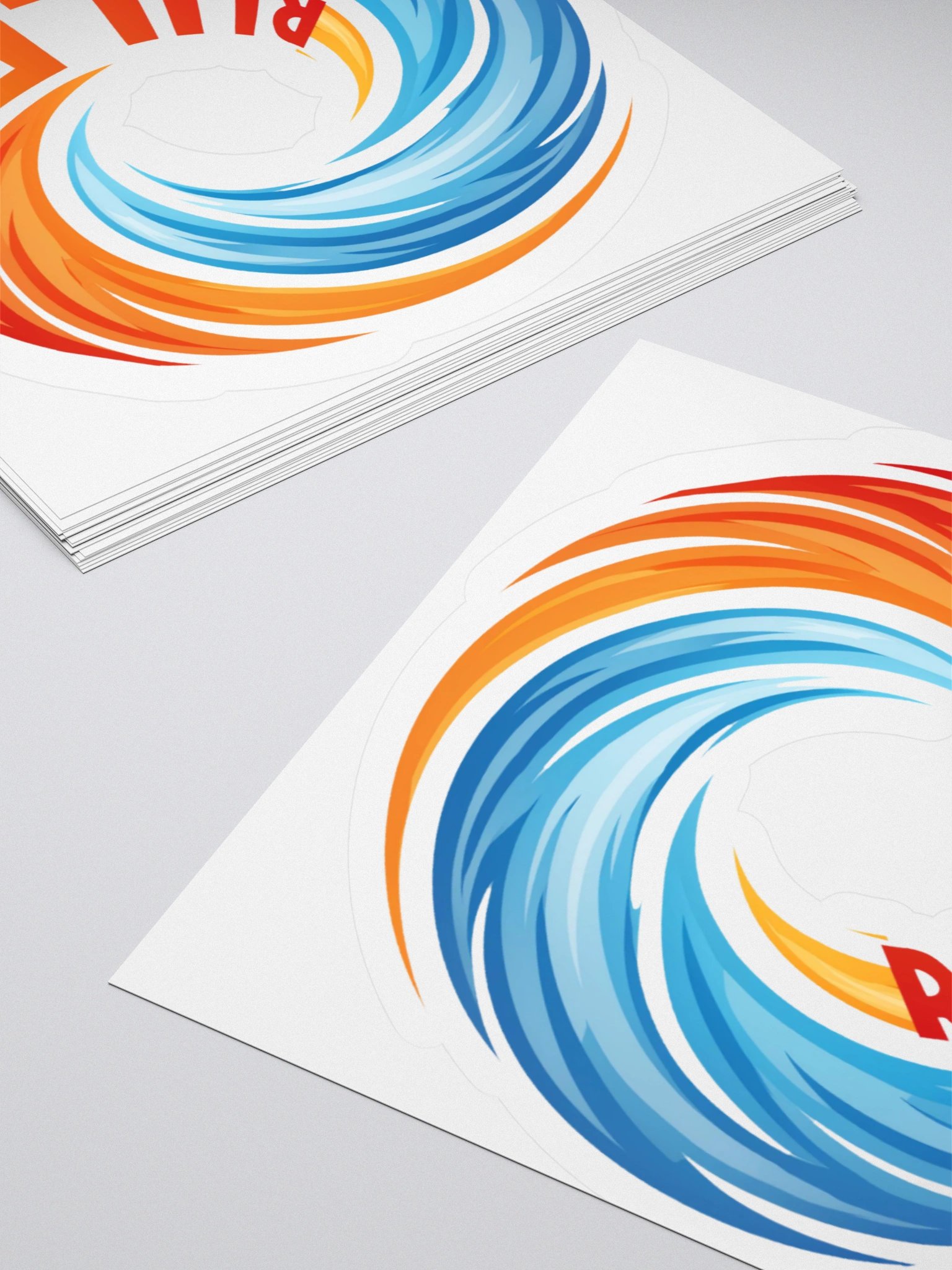 Rule #7 Kiss Cut Stickers Blue and Orange product image (12)