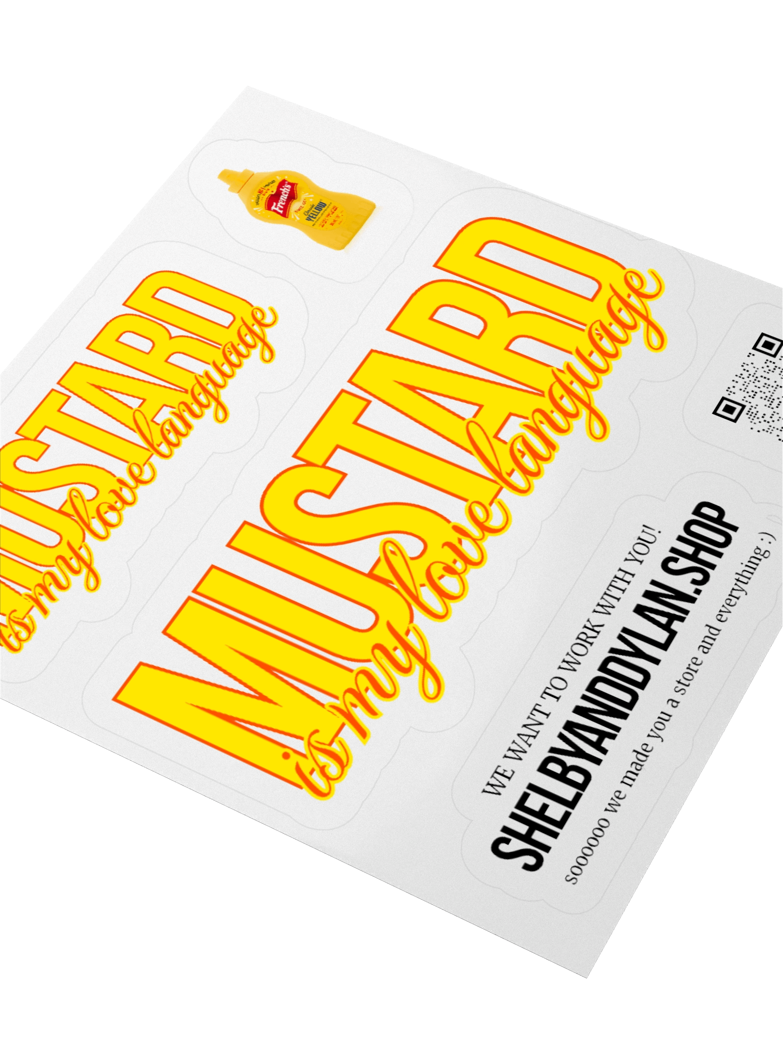 [MODIFIED] Mustard Sticker Set product image (8)