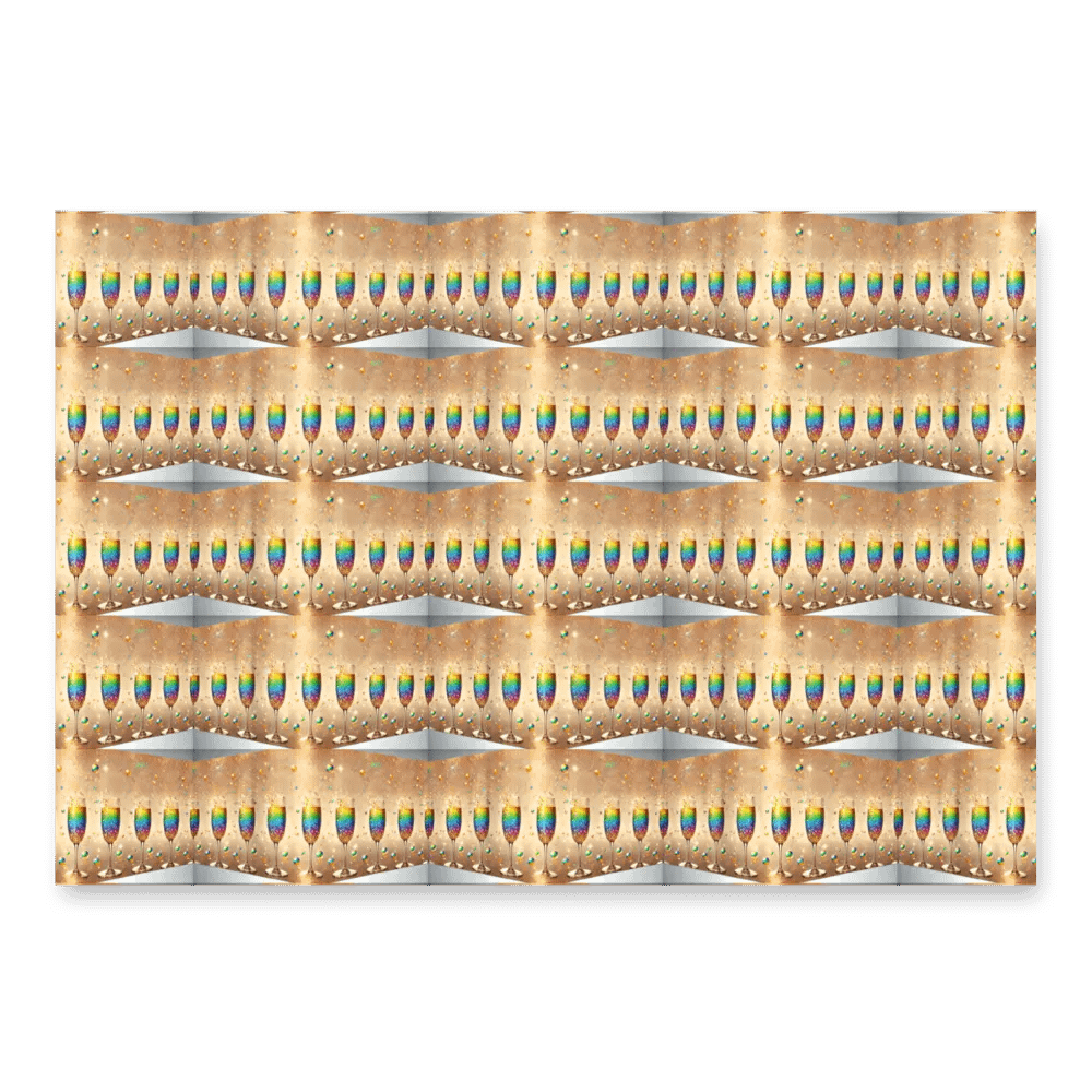 Rainbow Celebration Toast Wall Wrapping Paper Set product image (3)