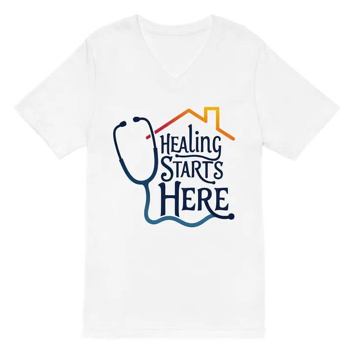 Healing Starts Here V-Neck Tee product image (2)