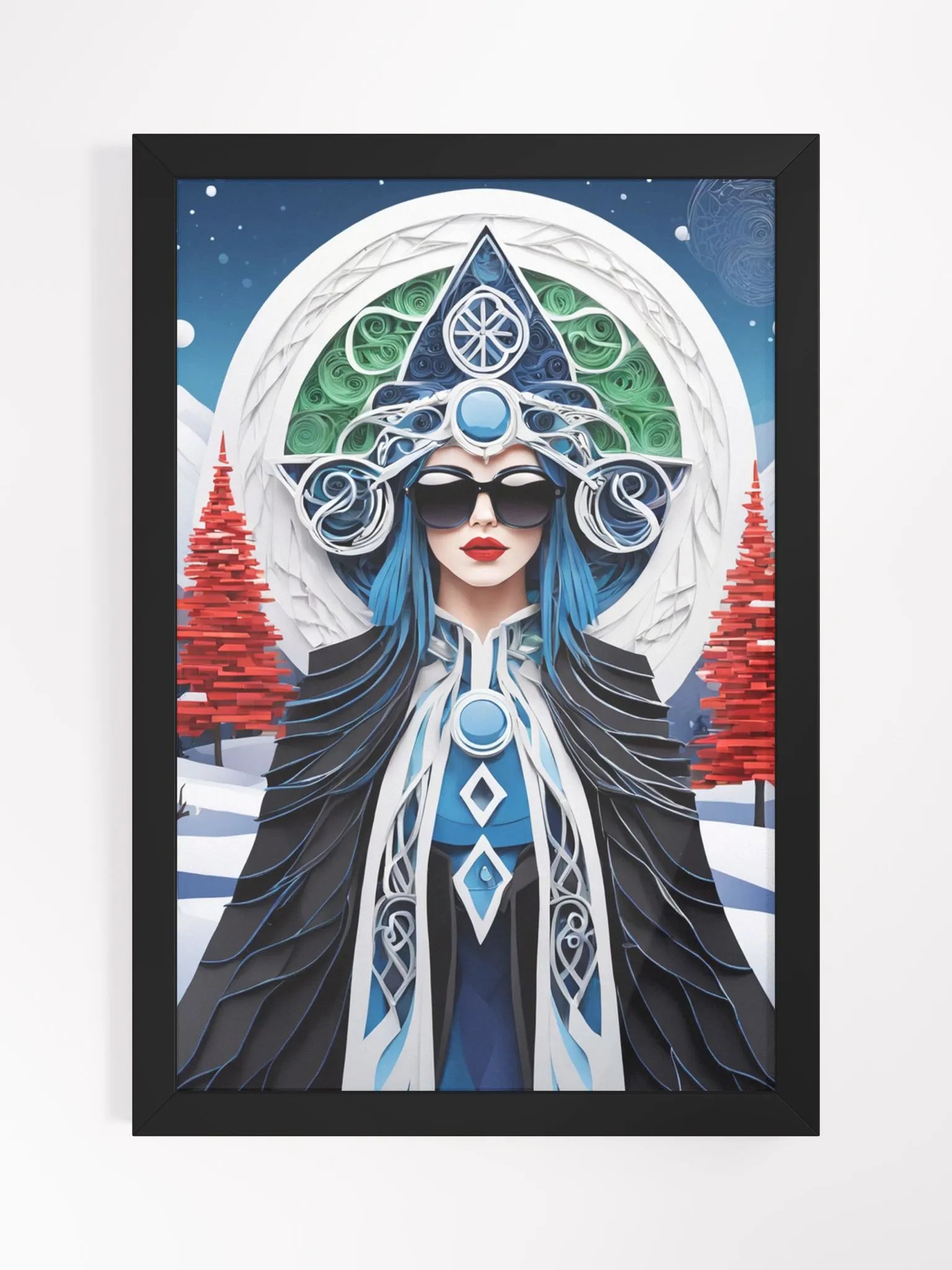Winter Wiccan 07 - Framed Matte Poster product image (1)