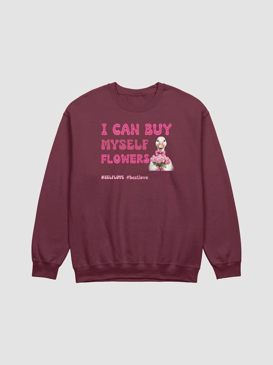 Funny Valentine's day sweatshirt - I can buy myself flowers product image (3)