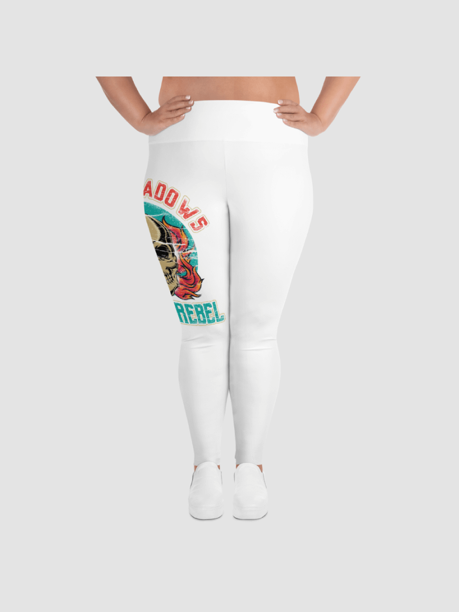 Iron Shadows White Leggings (2XL-6XL) product image (6)