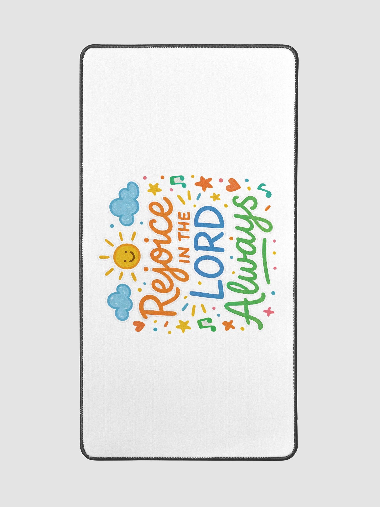 Rejoice in the LORD Always - Desk Mat product image (2)